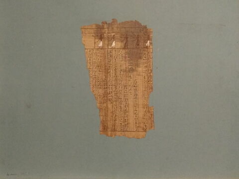 papyrus funéraire ; fragments