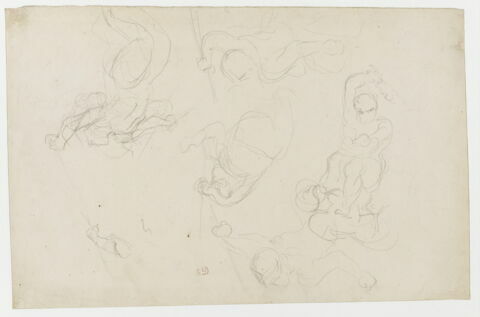 Feuille d'études : Hercule et Cacus, image 1/1