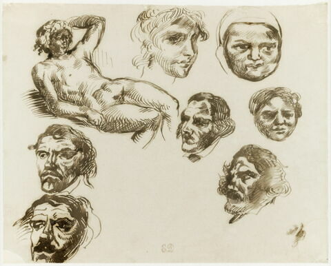 Études de portraits, d'autoportraits et un nu, image 1/1