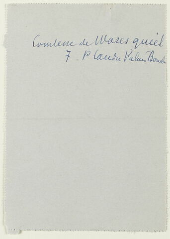 Lettre autographe signée Maurice Denis à la Comtesse de Waresquiel, mercredi, image 2/2