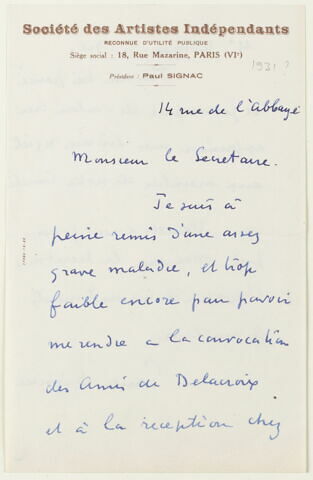 Lettre autographe signée René Piot à André Joubin, image 3/6