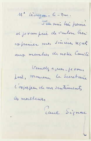 Lettre autographe signée René Piot à André Joubin, image 4/6