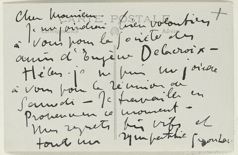 Lettre autographe signée Louise Léouzon-le-Duc à Maurice Denis, 24 juin 1931