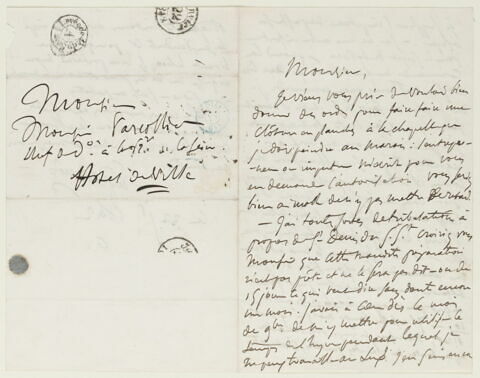 Lettre autographe signée Delacroix à Augustin Varcollier, 22 janvier 1842, image 2/2
