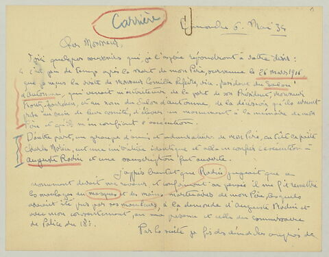 LAS Jean-René Carrière à Charles Fegdal, 6 mai 1934, image 3/4