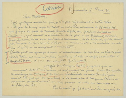 LAS Jean-René Carrière à Charles Fegdal, 6 mai 1934, image 3/4