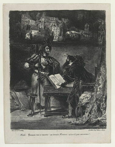 Méphistophélès apparaissant à Faust (2e état), image 1/1