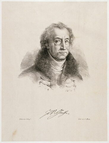 Portrait de Goethe (1e état), image 1/1