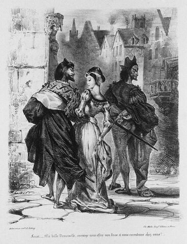 Faust cherchant à séduire Marguerite (Épreuve du 1er tirage, 3e état), image 1/1