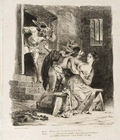 Faust dans la prison de Marguerite (Épreuve du 1er tirage, 3e état)