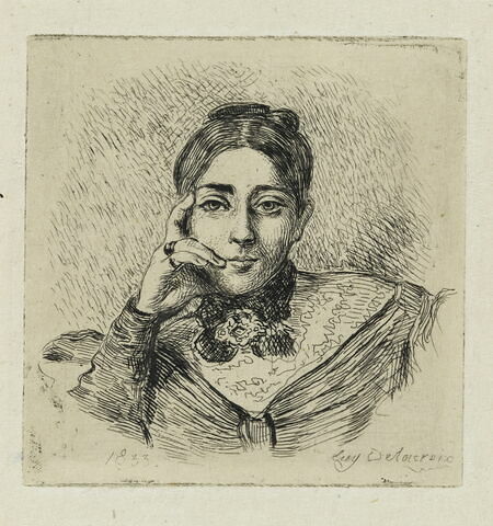 Portrait de Pauline Villot (2e état), image 1/1