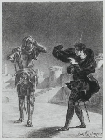 Le fantôme sur la terrasse (1er état avant la lettre), image 1/1