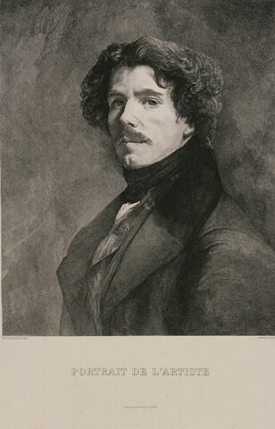 Portrait de Delacroix, d'après l'Autoportrait au gilet vert, image 1/1