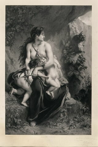 Médée furieuse, d'après Delacroix
