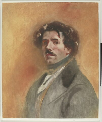 Portrait de Delacroix, d'après l'Autoportrait au gilet vert