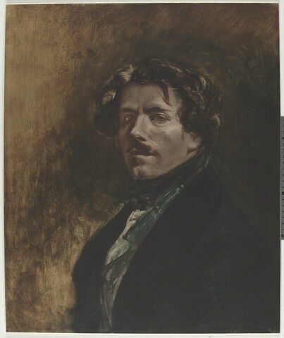 Portrait de Delacroix, d'après l'Autoportrait au gilet vert, image 1/1