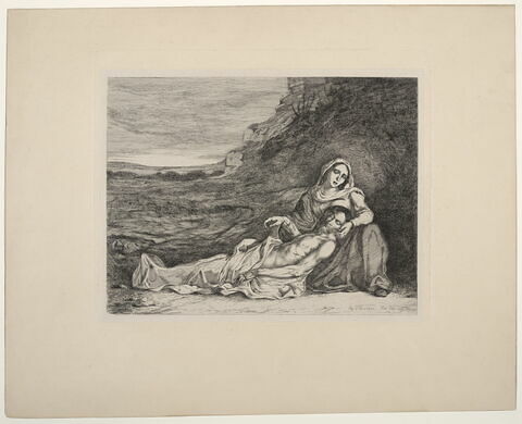 La Vierge et le Christ mort, d'après Delacroix, image 1/1