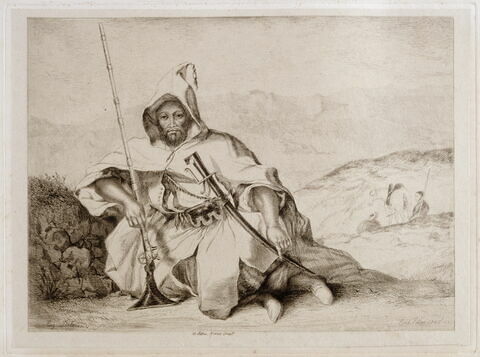 Soldat de la garde de l'Empereur du Maroc, d'après Delacroix, image 1/1