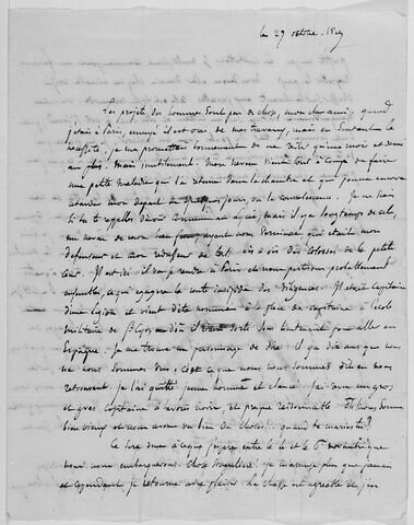 Lettre autographe signée de Delacroix à Achille PIRON, image 1/4