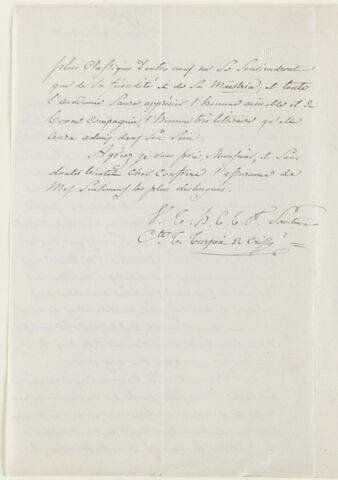 Lettre autographe signée à Eugène Delacroix, 8 janvier 1857, image 2/2