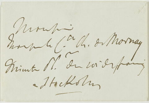 Lettre autographe signée Delacroix au comte de Mornay, 30 juillet 1838, image 2/4