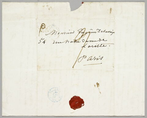 Lettre autographe signée George Sand à Delacroix, 11 octobre, image 2/4