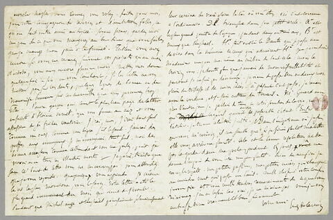 Lettre autographe signée Delacroix à Charles Rivet, 16 mai, image 1/2