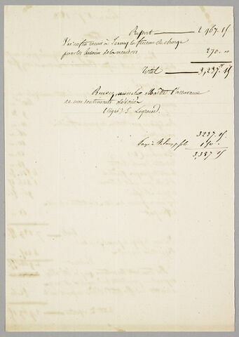 Note rédigée par Eugène Legrand faisant le détail de ce qu'il a dépensé pour le compte de la succession de Delacroix, image 2/2