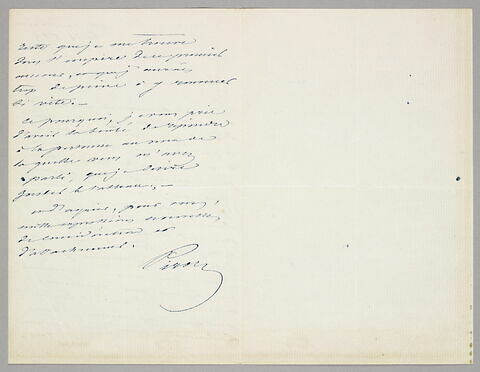 Lettre autographe signée Achille Piron à Eugène Legrand, Paris, 26 février 1864, image 2/2