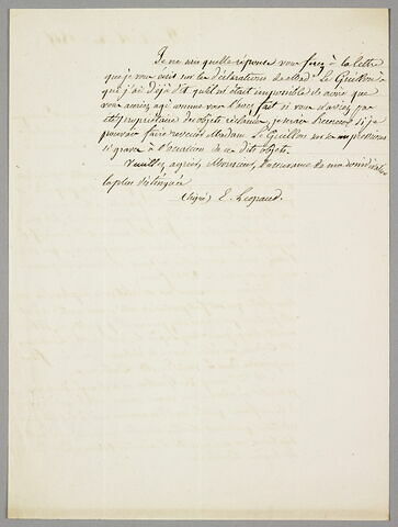 Copie d'une lettre autographe signée Eugène Legrand à Frédéric Villot, Paris, 16 mars 1865, image 2/2