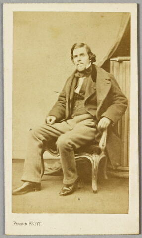 Portrait de Delacroix assis dans un fauteuil, image 1/1