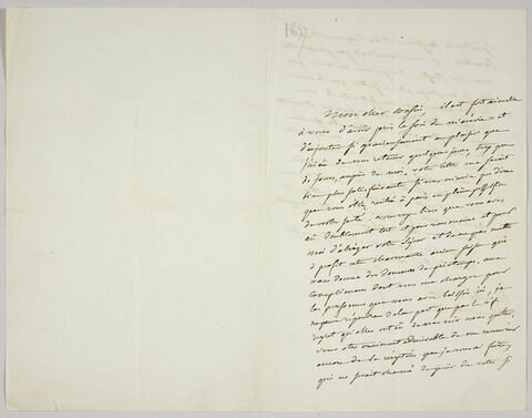 Lettre autographe signée Pierre-Antoine Berryer destinée à Eugène Delacroix, Angerville la Rivière 8 novembre 1857, image 2/2
