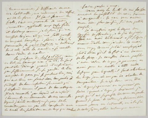 Lettre autographe signée Eugène Delacroix destinée à Pierre-Antoine Berryer, Plombières, ce 23 juillet 1858, image 2/4