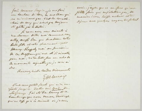 Lettre autographe signée Pierre-Antoine Berryer à Delacroix, le 14 juillet 1845, image 4/5