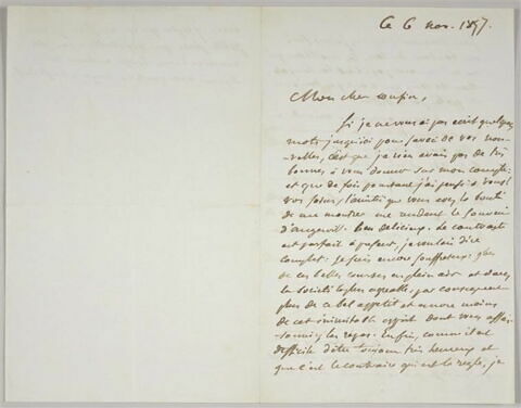 Lettre autographe signée Pierre-Antoine Berryer à Delacroix, le 14 juillet 1845, image 5/5