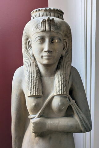 Moulage de la statue d'Amenardis du musée égyptien du Caire (JE 3420) provenant de Karnak, image 2/2