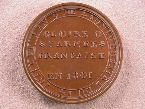 Bonaparte premier consul / Gloire à l'armée française, 1801, image 2/2