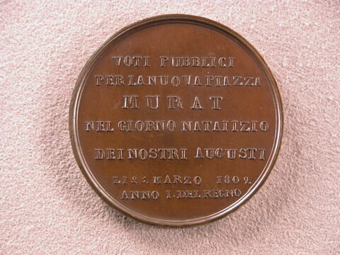 Joachim Napoléon, roi des Deux-Siciles / Commencement de la nouvelle place Murat à Naples, 25 mars 1809
