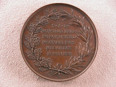 Visite de Monsieur, comte d'Artois, à la Monnaie des médailles, 11 juin 1818, image 1/2