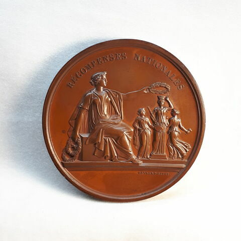 Récompenses nationales – Salon de 1852, sculpture, médaille de 1ère classe, image 1/3