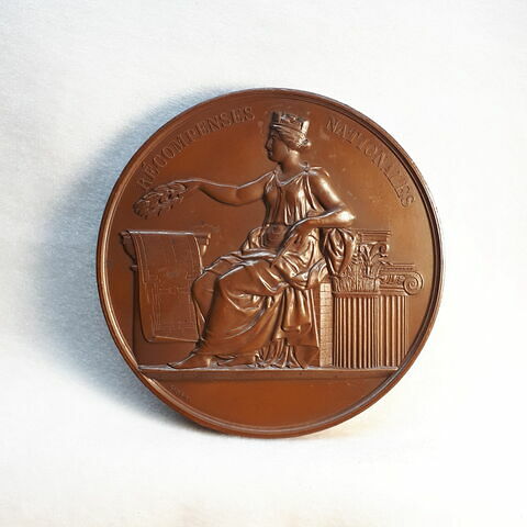 Récompenses nationales – Salon de 1852, architecture, médaille de 1ère classe, image 1/2