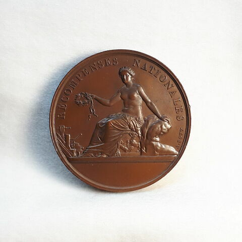 Récompenses nationales – Salon de 1852, sculpture, médaille de 2ème classe, image 1/2