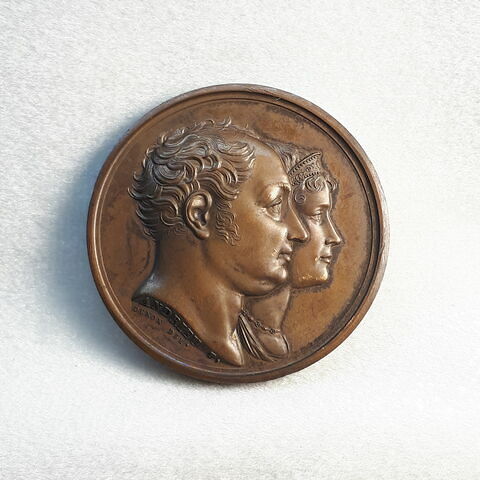 Le roi et la reine de Bavière visitent la Monnaie des Médailles, février 1810