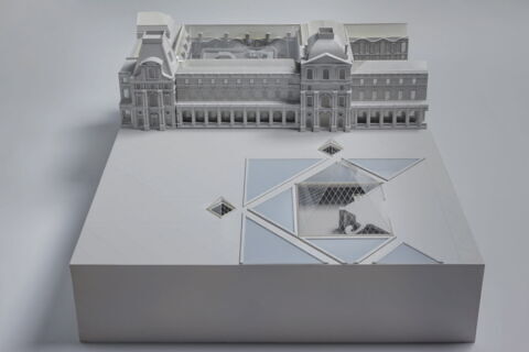 Projet architectural pour les nouvelles salles du département des Arts de l'Islam dans la cour Visconti (non retenu), image 4/5