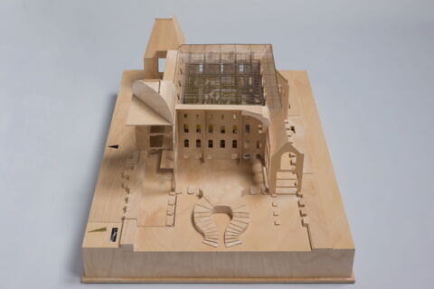Projet architectural pour les nouvelles salles du département des Arts de l'Islam dans la cour Visconti (non retenu), image 4/5