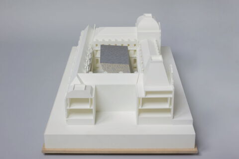 Projet architectural pour les nouvelles salles du département des Arts de l'Islam dans la cour Visconti (non retenu), image 2/5