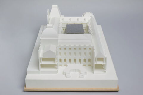 Projet architectural pour les nouvelles salles du département des Arts de l'Islam dans la cour Visconti (non retenu), image 4/5