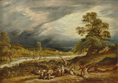 La Crue de la rivière (The Rise of the River). Vers 1857, image 4/4