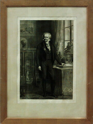 Le baron Vivant Denon dans son bureau, au milieu de sa collection