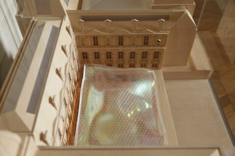 Projet architectural pour les nouvelles salles du département des arts de l'Islam dans la cour Visconti, image 4/7